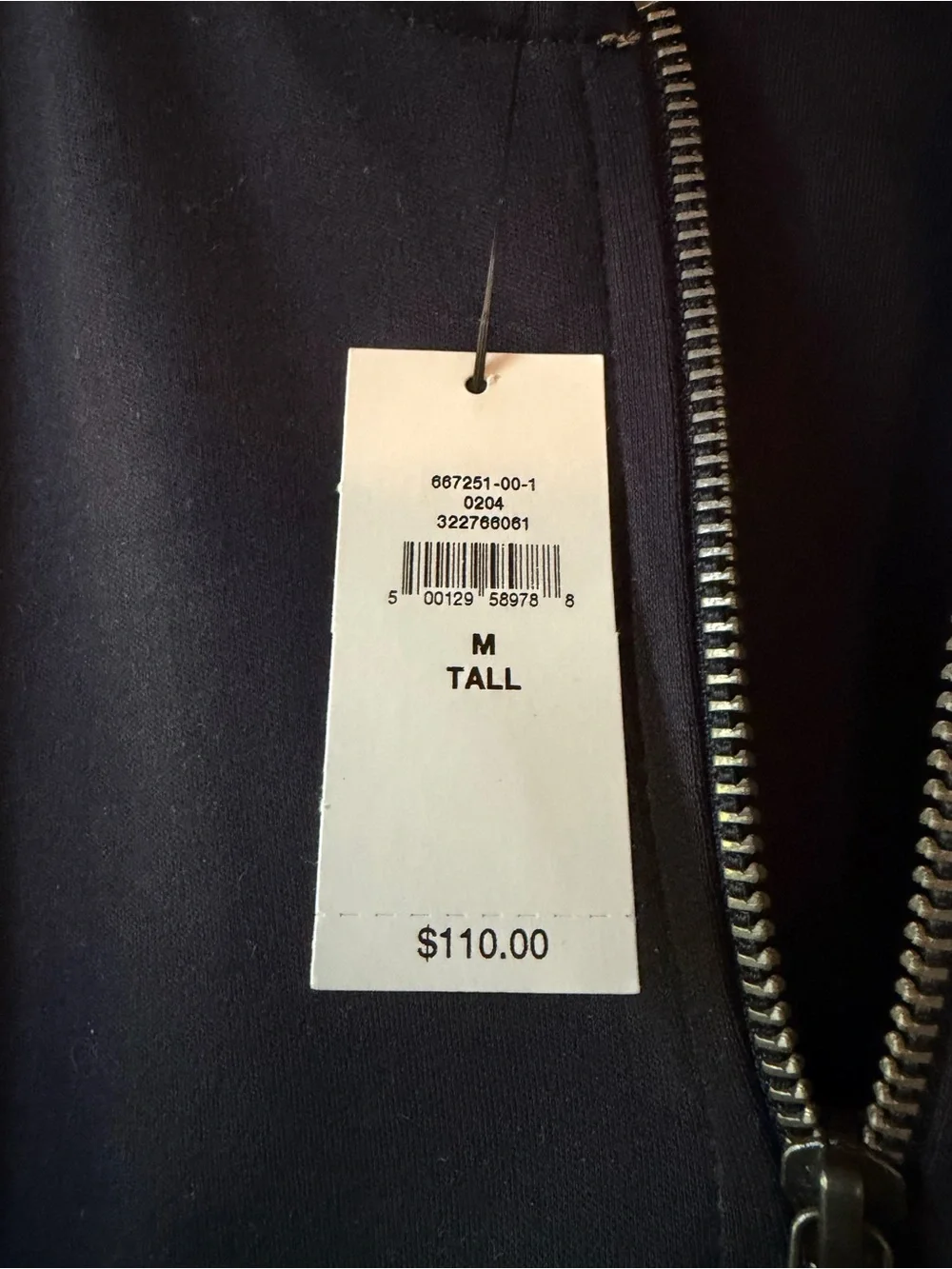 Banana Republic Men’s Luxe Touch Bomber Medium TALL Navy Blue